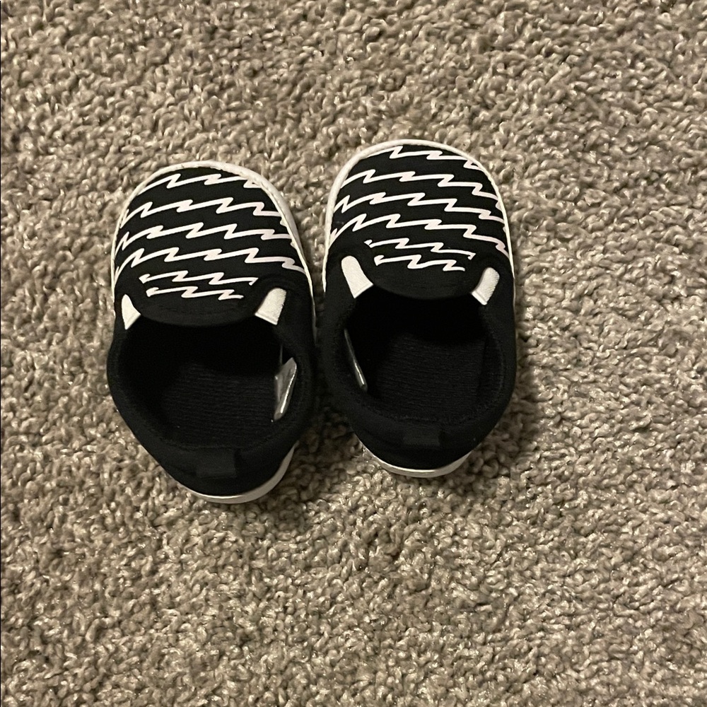 Black and White Baby Shoes